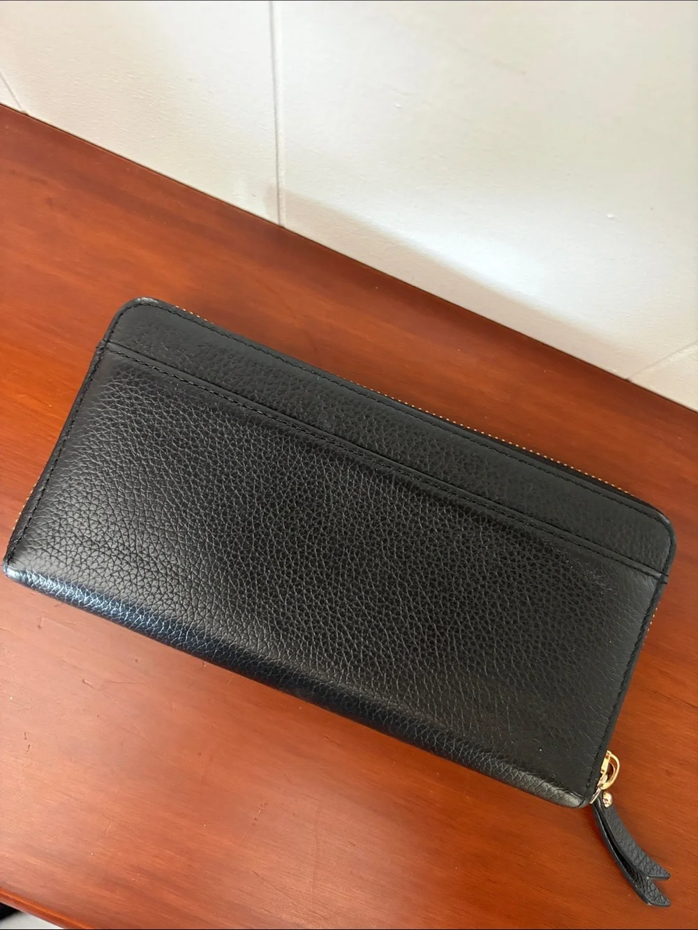 Kate Spade NY Laurel Way Neda Black soft Leather Zip Continental Wallet